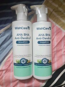 (Pack of 2) WishCare AHA BHA Anti-Dandruff Shampoo