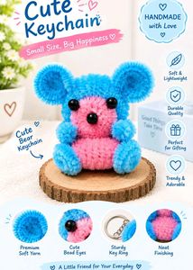 Cute Teddy Bear Keychain