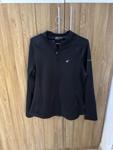 Black Zip-Up Athletic Jacket