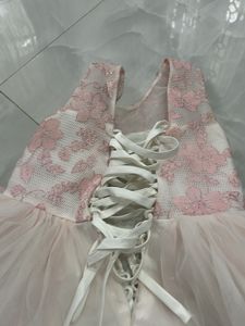Beautiful Pink frock with florals