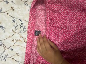 Pink Floral Pajama Set