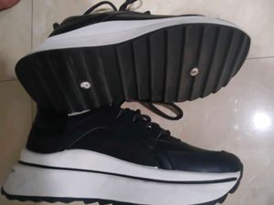 Black Platform Sneakers
