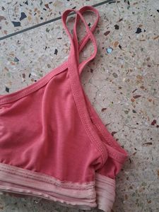 Coral Pink Sports Bra