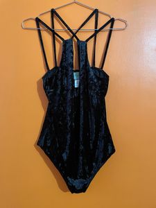 Black Velvet  Bodysuit