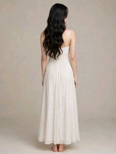 Elegant Cream Maxi Dress