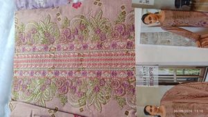 Embroidered Kurta Set - Blush &amp; Lavender