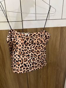 Leopard Print Crop Top