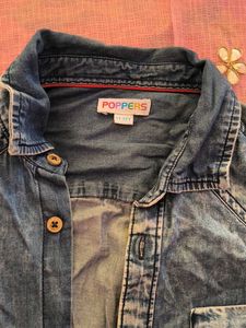Boys Denim Short Sleeve Shirt
