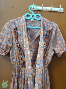 Chic Floral Print Pleated Dress