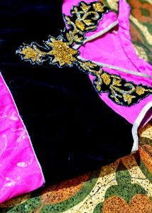 Exquisite Embroidered pink party wear dress