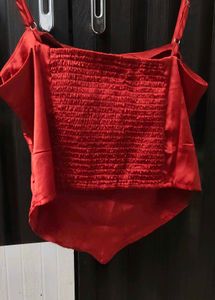 Satin Spaghetti Strap Top