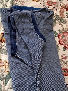 Bare Denim Striped Henley Shirt✨️✨️