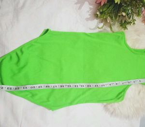Neon Green Mock Neck body suit