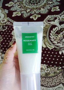 selling this aromatica rosemary scalp scrub . it's
