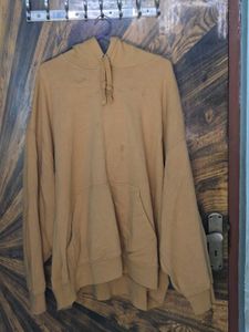 H&M Relaxed Fit Heavyweight Mustard Yellow Hoodie