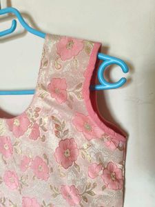 Elegant Pink Floral Gown