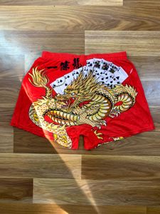 y2k Dragon &amp; Poker Card Boxer Shorts