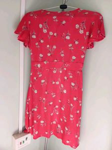 Myntra Tokyo Talkies Floral Print Red Dress