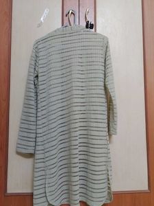 Sheer Striped Duster Cardigan