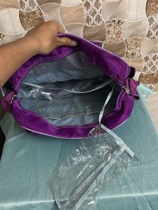 Purple "baby good" Travel Bag