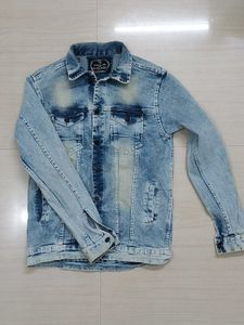 Vintage Men's Acid Wash Denim Jacket