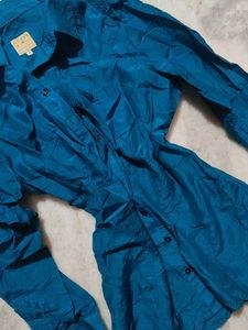 Guess Teal Button-Up Shirt