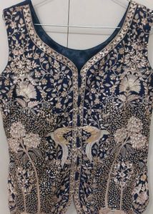 Royal Navy Blue Heavy Embroidery kurta