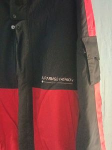 Red and black men jacket