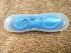 Blue Swimming Goggles with Case