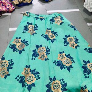 blue lehnga choli dupatta