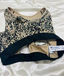 Champion Sports Bra Leopard Print