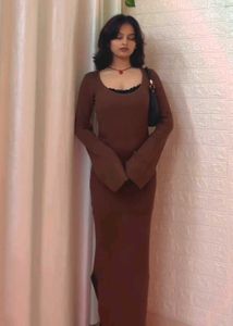 Heavy Rib Maxi Bodycon Dress