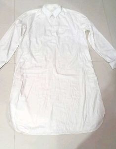 Man White Long Kurta