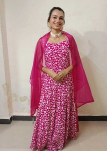 Vibrant Pink Ethnic Kurta Set