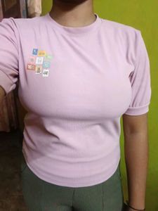Cute Pink Graphic Tee