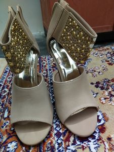 Heels With Gold Dots