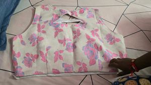 Floral Print Saree Blouse