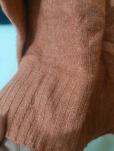 Orange Knit Pullover