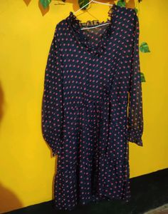 Polka Dot Ruffle 👗 Dress