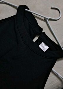 Like New Side Slit Black Dress
