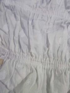 white puffed sleeves top