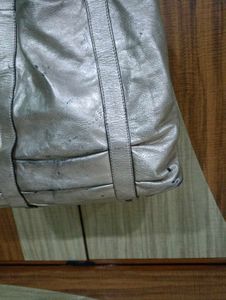 Stylish Silver Hobo Handbag