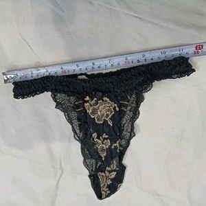 🪔 Sheer Floral Lace Thong