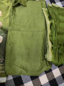 Green Printed Kurta Set