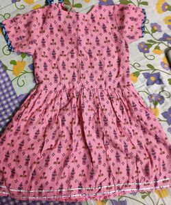 Pretty Pink Floral Print Kurti