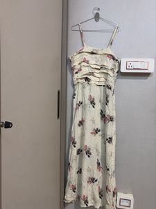 Lightweight Floral Print Midi Dress