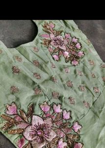 Green Embroidered Anarkali Dress