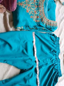 🌷✨️Beautiful Teal Kurta Set with duptta ✨️🌷