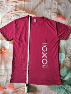 Stylish Maroon Graphic T-Shirt