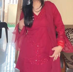 Elegant Red Kurta Set
